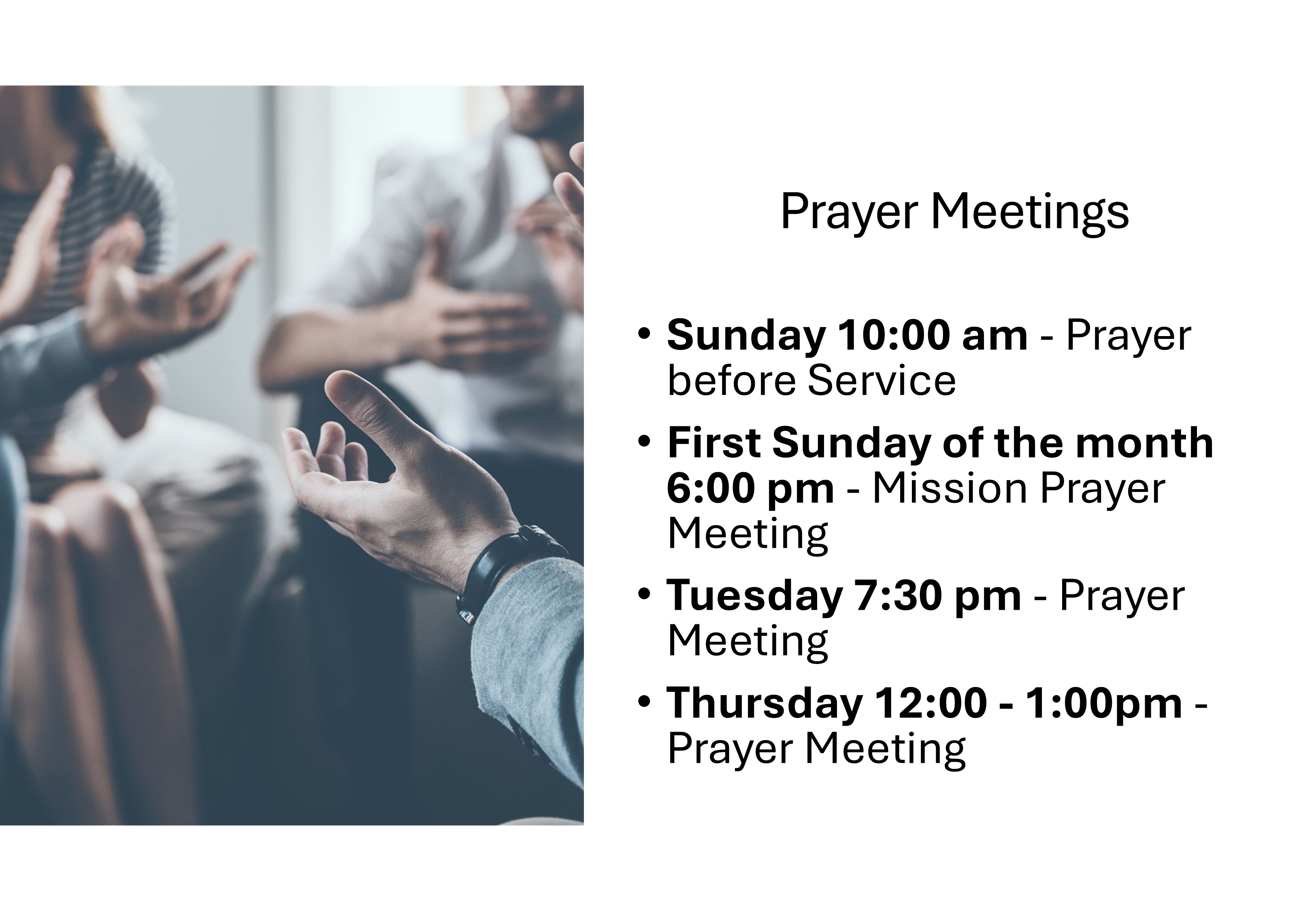 Prayer Meetings